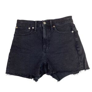 Madewell High-Rise Denim Shorts Womens 24 Frayed Hem Cutoff Cotton
